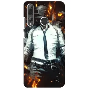 Силиконовый чехол с картинкой "Герой Pubg" на Huawei P Smart Plus 2019 (Man Пубг)