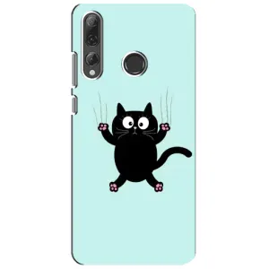 Силіконовий чохол з котиком для Huawei P Smart Plus 2019 (Падаючий кіт)