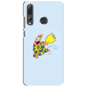 Чехлы с Патриком на Huawei P Smart Plus 2019 (Патрик с подушкой)