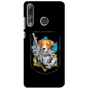Чехол с принтом для Huawei P Smart Plus 2019 (Патрон Воин)