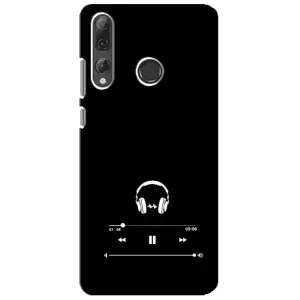 Чехол с картинками на черном фоне для Huawei P Smart Plus 2019 (Плеер)