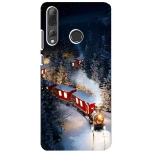 Силіконовий бампер на різдво для Huawei P Smart Plus 2019 (Потяг)