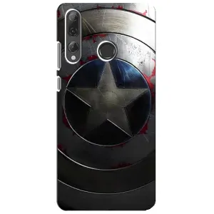 Чохол с Щітом Капітана Америки на Huawei P Smart Plus 2019 (Ретро Щит Капітана)