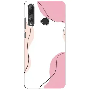 Чехол цветочный дизайн для Huawei P Smart Plus 2019 (Розовый фон)