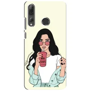 Силіконовый Чохол на Huawei P Smart Plus 2019 з картинкой Модных девушек (З напоєм)
