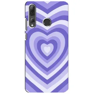 Чехлы с тематикой "Маленькие Сердечки" на Huawei P Smart Plus 2019 (Сердце фиолет)