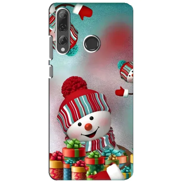 Чехол с рисунком «Снеговик в шапке» для Huawei P Smart Plus 2019