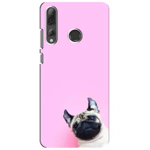 Бампер для Huawei P Smart Plus 2019 з картинкою "Песики" (Собака на рожевому)