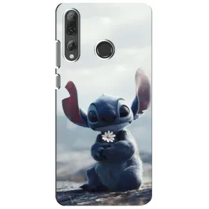 Чехол с рисунком Стич для Huawei P Smart Plus 2019 (Стич с цветочком)