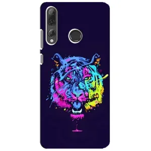 Силіконовий бампер з картинкою звірів для Huawei P Smart Plus 2019 (Тигр-Арт)