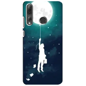 Чехол (ТПУ) с планетами на Huawei P Smart Plus 2019 (To The moon)
