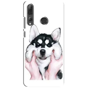 Бампер для Huawei P Smart Plus 2019 з картинкою "Песики" (Собака Хаскі)