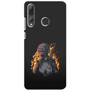 Чохол з картинкою "Герой Pubg" на Huawei P Smart Plus 2019 (В полум'ї)
