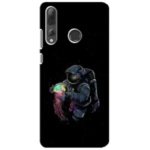 Силиконовый Чехол с принтом "Космонавты" на Huawei P Smart Plus 2019 (В руках земля)