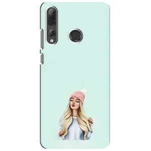 Силіконовый Чохол на Huawei P Smart Plus 2019 з картинкой Модных девушек (В шапці)