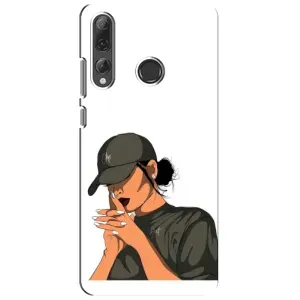 Силіконовый Чохол на Huawei P Smart Plus 2019 з картинкой Модных девушек (У зеленому)