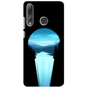 Летний Чехол на Huawei P Smart Plus 2019 (Синий Водопад)