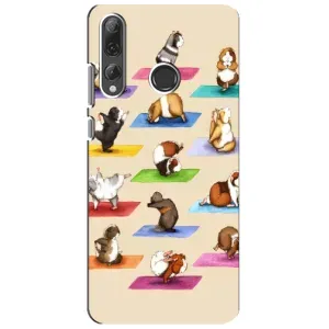 Чехол с Прикольным принтом на Huawei P Smart Plus 2019 (Ёга свинок)