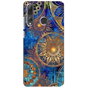 Чехлы со смыслом для Huawei P Smart Plus 2019 (Золотые узоры)