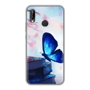 Силіконовий бампер з картинкою звірів для Huawei P Smart Plus , Nova 3i, INE-LX1 (Метелик синій)