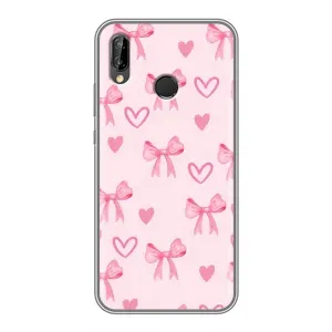 Чехол банты для Huawei P Smart Plus , Nova 3i, INE-LX1 (Бантики и сердечки)