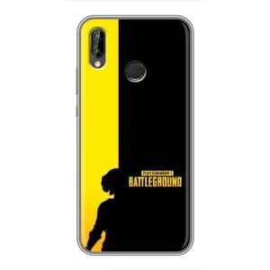 Чехол (TPU) с картинкой "Лого Пабг" на Хуавей П Смарт Плюс (Battlegrounds)