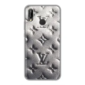 Текстурний Чохол Louis Vuitton для Хуавей П Смарт Плюс (Бежевий ЛВ)