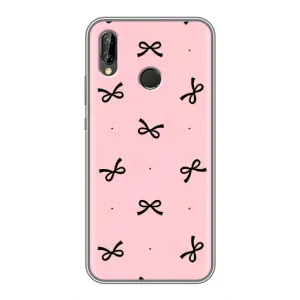Чехол банты для Huawei P Smart Plus , Nova 3i, INE-LX1 (Черные бантики)