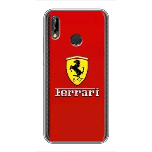Силиконовый бампер с картинкой машины на Huawei P Smart Plus , Nova 3i, INE-LX1 (Ferrari Logo)