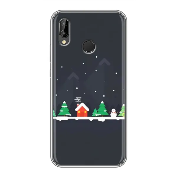 Чехол с рисунком «Город зимний» для Huawei P Smart Plus (Nova 3i, INE-LX1) Чехол с рисунком «Город зимний» для Huawei P Smart Plus (Nova 3i, INE-LX1)