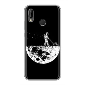 Силиконовый Чехол с принтом "Космонавты" на Huawei P Smart Plus , Nova 3i, INE-LX1 (Космонавт)
