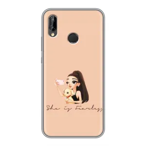 Силиконовый Чехол на Huawei P Smart Plus , Nova 3i, INE-LX1 с картинкой Стильных Девушек (С собакой)