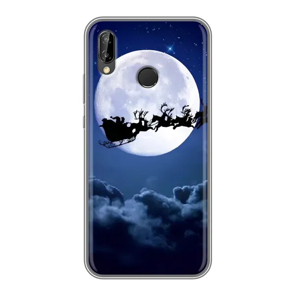 Чехол с рисунком «Санта - луна» для Huawei P Smart Plus (Nova 3i, INE-LX1) Чехол с рисунком «Санта - луна» для Huawei P Smart Plus (Nova 3i, INE-LX1)