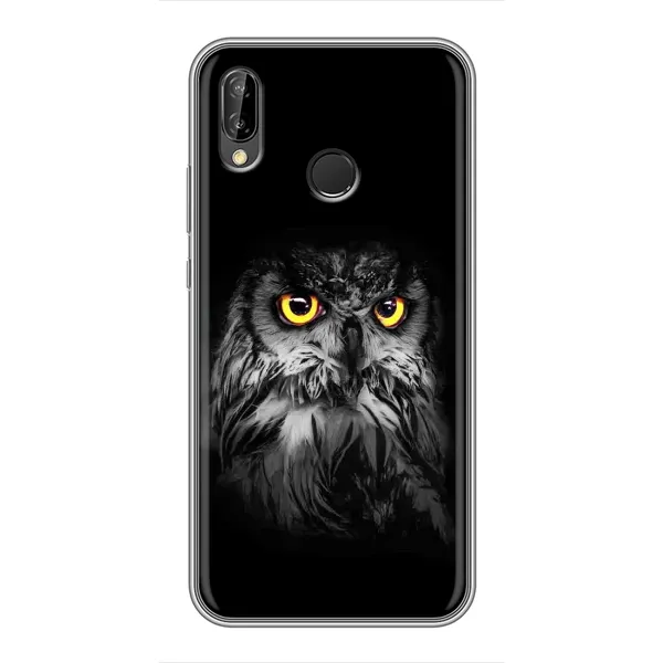 Чехол с рисунком «Сова на чёрном» для Huawei P Smart Plus (Nova 3i, INE-LX1) Чехол с рисунком «Сова на чёрном» для Huawei P Smart Plus (Nova 3i, INE-LX1)