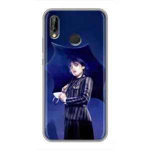 Чохол з картинкою Венсдей на Huawei P Smart Plus , Nova 3i, INE-LX1 (Венсдей з парасолькою)