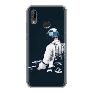 Силиконовый чехол с картинкой "Герой Pubg" на Huawei P Smart Plus , Nova 3i, INE-LX1 (В экиперовке)