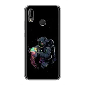 Силиконовый Чехол с принтом "Космонавты" на Huawei P Smart Plus , Nova 3i, INE-LX1 (В руках земля)