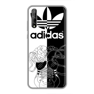 Чехол в стиле "Адидас" для Хуавей П Смарт Про (Adidas шнурки)