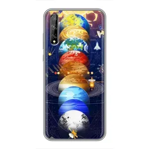 Чехол (ТПУ) с планетами на Huawei P Smart Pro (Арт планети)