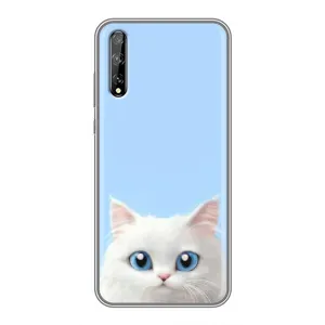 Чехол на тематику: Коты для Huawei P Smart Pro (Белый кот)