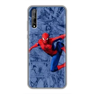 Силиконовый Чехол для Huawei P Smart Pro (Человек Паук)