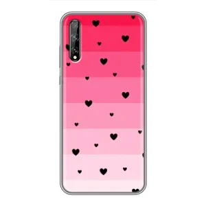 Чехлы с тематикой "Маленькие Сердечки" на Huawei P Smart Pro (Чорные сердечки)