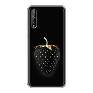 Чехол с изображением вкусной еды для Huawei P Smart Pro (Чёрная клубника)