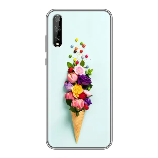 Чехол с рисунком «Цветок-мороженное» для Huawei P Smart Pro