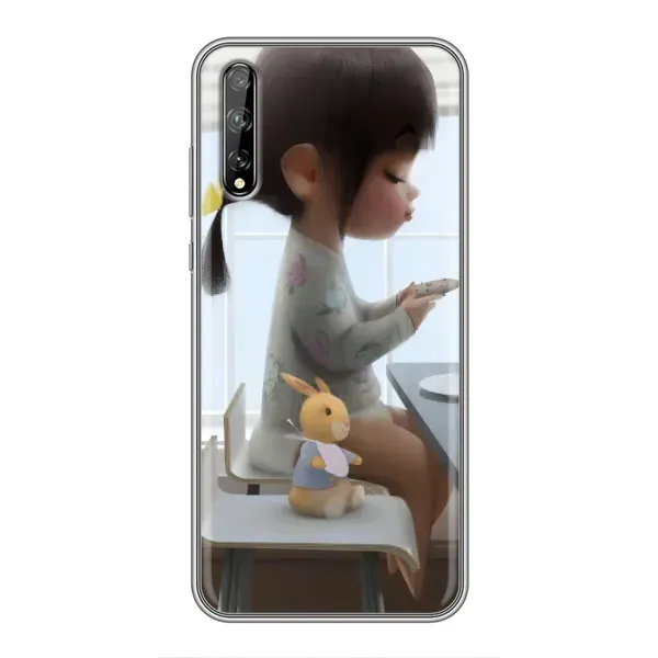Чехол с рисунком «Девочка с игрушкой» для Huawei P Smart Pro Чехол с рисунком «Девочка с игрушкой» для Huawei P Smart Pro
