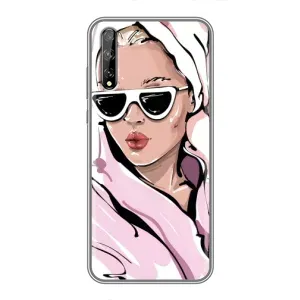 Чохол з картинкою Модні Дівчата Huawei P Smart Pro (Дівчина в халаті)
