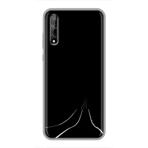 Чехол с картинками на черном фоне для Huawei P Smart Pro (Дорога)