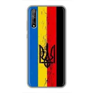 Чехлы УПА (Красно-Чёрный) на Huawei P Smart Pro (Флаг УПА)