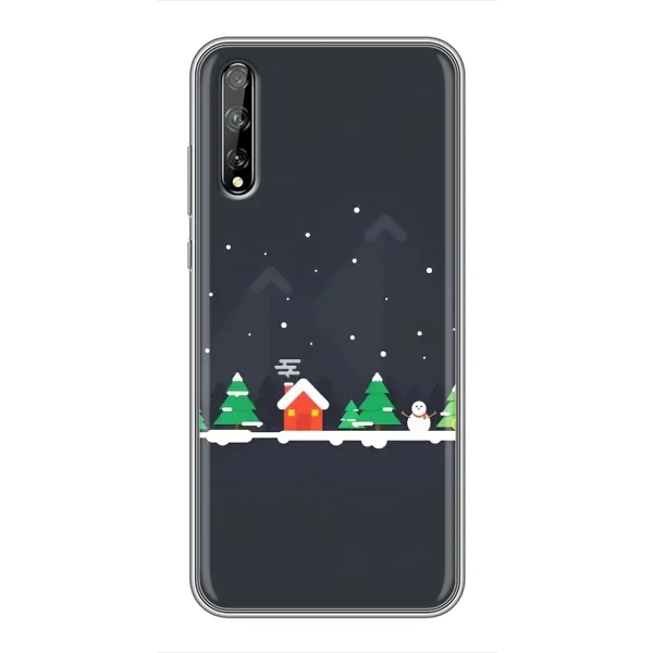 Чехол с рисунком «Город зимний» для Huawei P Smart Pro Чехол с рисунком «Город зимний» для Huawei P Smart Pro