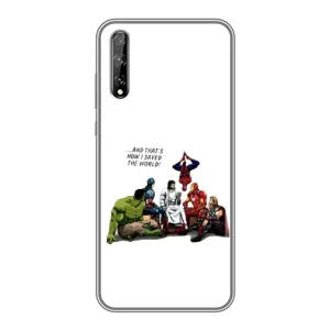 Чехлы для Huawei P Smart Pro (Для Христиан) (Иисус супергерой)